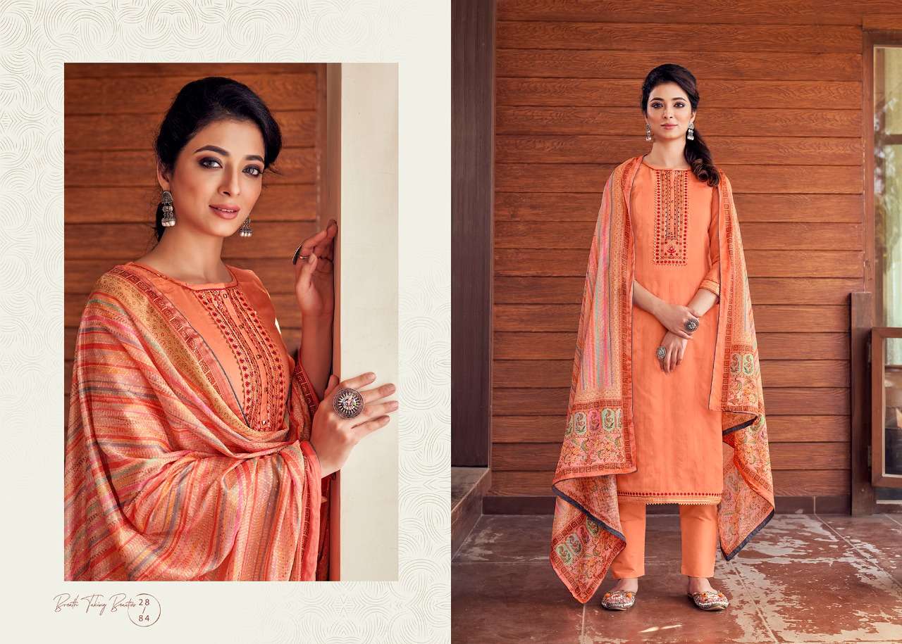 MUNCH BY RANGOON 2881 TO 2884 SERIES BEAUTIFUL SUITS COLORFUL STYLISH FANCY CASUAL WEAR & ETHNIC WEAR PURE MUSLIN EMBROIDERED DRESSES AT WHOLESALE PRICE