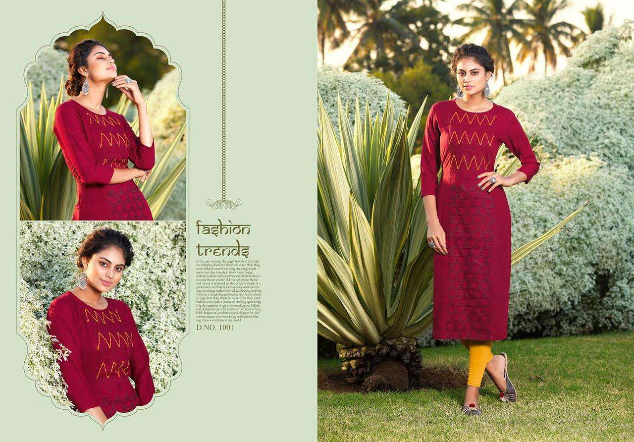 LIFE STYLE BY SHUBH NX 1001 TO 1007 SERIES DESIGNER STYLISH FANCY COLORFUL BEAUTIFUL PARTY WEAR & ETHNIC WEAR COLLECTION RAYON EMBROIDERY KURTIS AT WHOLESALE PRICE