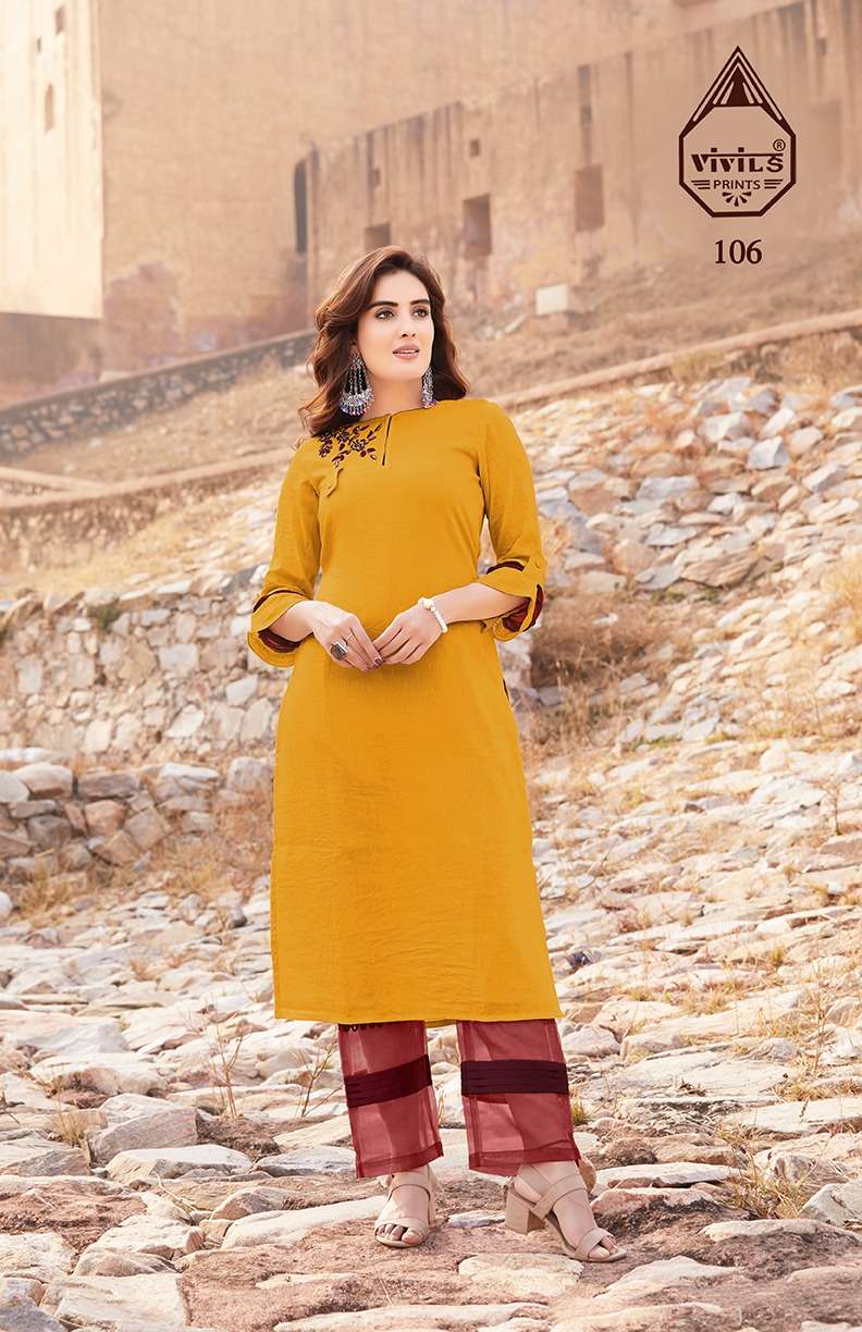ELENA VOL-2 BY VIVILS PRINT 101 TO 106 SERIES DESIGNER STYLISH FANCY COLORFUL BEAUTIFUL PARTY WEAR & ETHNIC WEAR COLLECTION MATKA SILK KURTIS WITH BOTTOM AT WHOLESALE PRICE