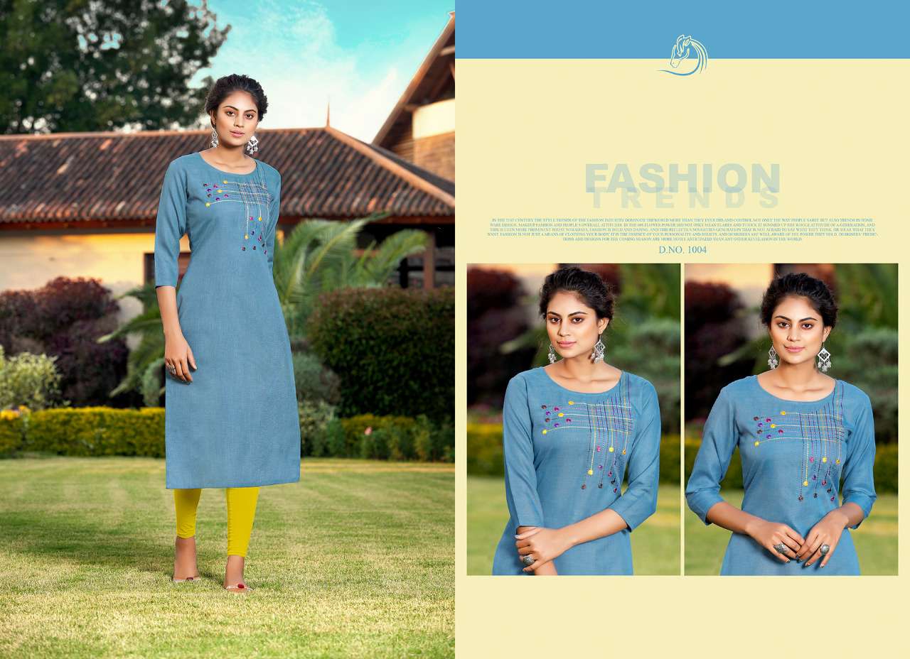 AMYRA VOL-3 BY SHUBH NX 1001 TO 1010 SERIES DESIGNER STYLISH FANCY COLORFUL BEAUTIFUL PARTY WEAR & ETHNIC WEAR COLLECTION RUBY SLUB EMBROIDERY KURTIS AT WHOLESALE PRICE