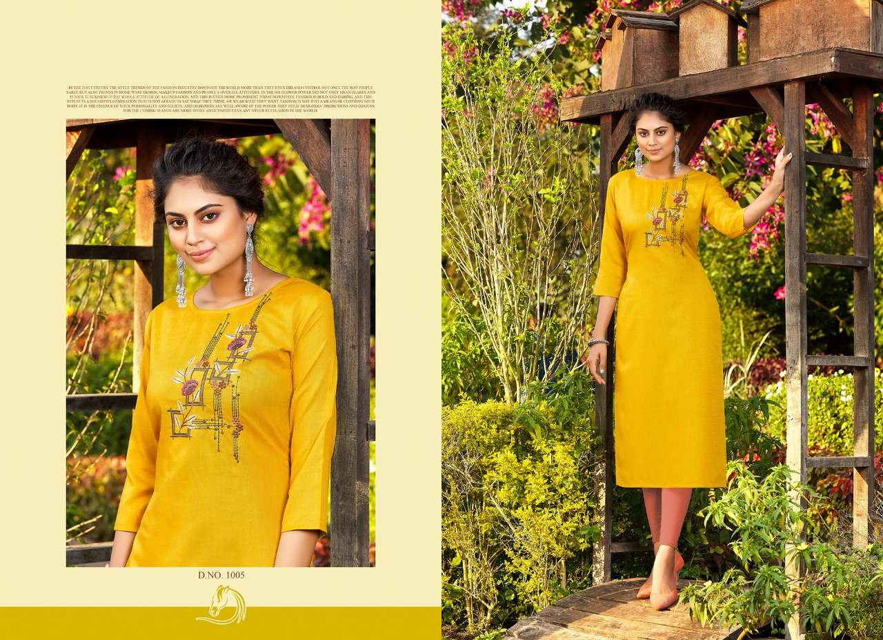 AMYRA VOL-3 BY SHUBH NX 1001 TO 1010 SERIES DESIGNER STYLISH FANCY COLORFUL BEAUTIFUL PARTY WEAR & ETHNIC WEAR COLLECTION RUBY SLUB EMBROIDERY KURTIS AT WHOLESALE PRICE