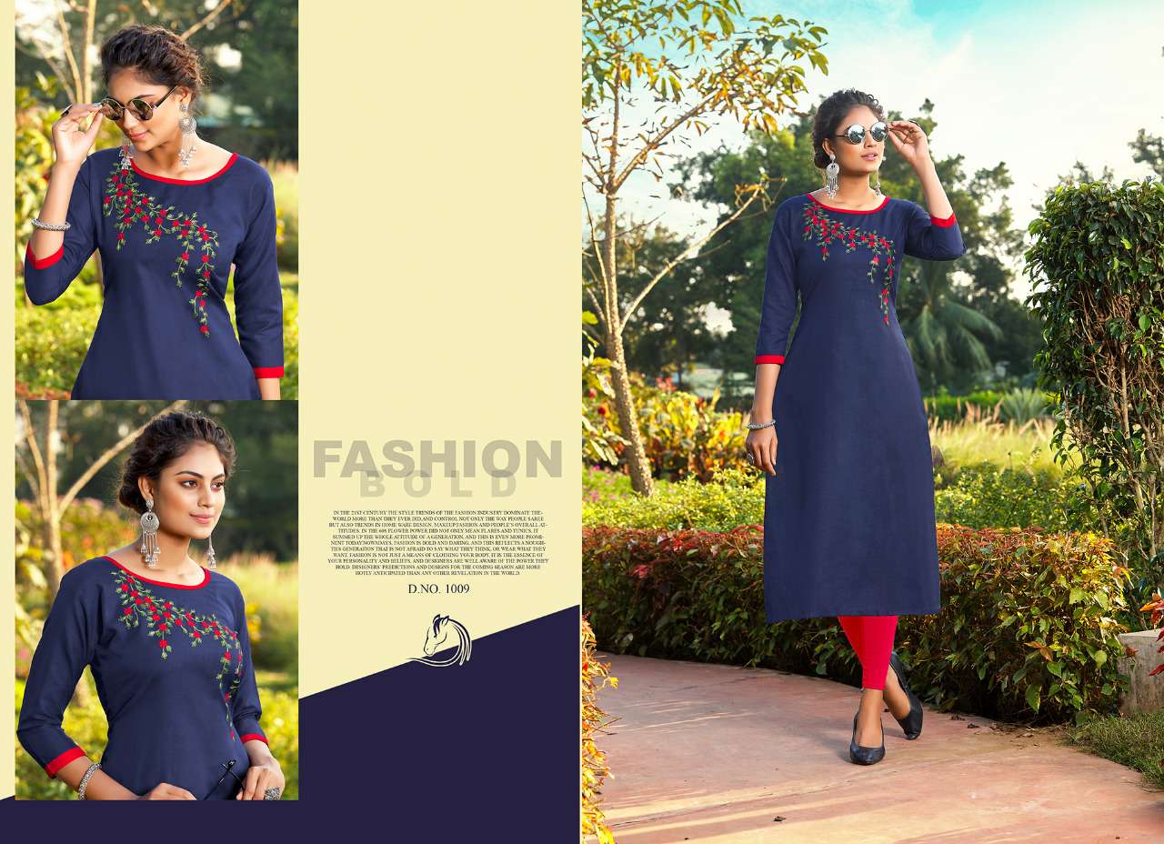 AMYRA VOL-3 BY SHUBH NX 1001 TO 1010 SERIES DESIGNER STYLISH FANCY COLORFUL BEAUTIFUL PARTY WEAR & ETHNIC WEAR COLLECTION RUBY SLUB EMBROIDERY KURTIS AT WHOLESALE PRICE
