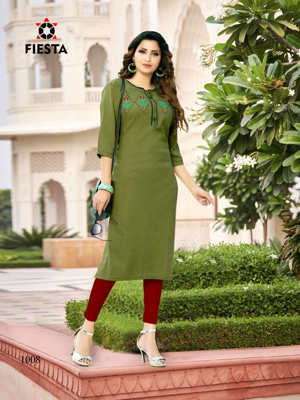 PINK CITY BY FIESTA 1001 TO 1008 SERIES DESIGNER STYLISH FANCY COLORFUL BEAUTIFUL PARTY WEAR & ETHNIC WEAR COLLECTION RAYON SLUB KURTIS AT WHOLESALE PRICE