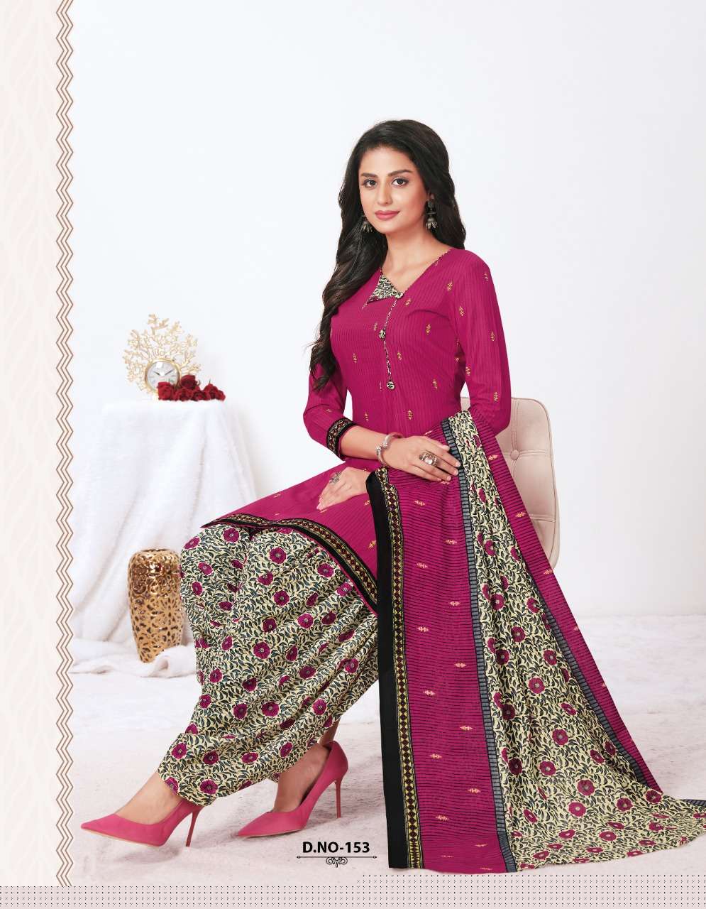 CLASSIC PATIYALA VOL-1 BY KUBER 153 TO 162 SERIES BEAUTIFUL SUITS COLORFUL STYLISH FANCY CASUAL WEAR & ETHNIC WEAR PURE COTTON PRINT DRESSES AT WHOLESALE PRICE