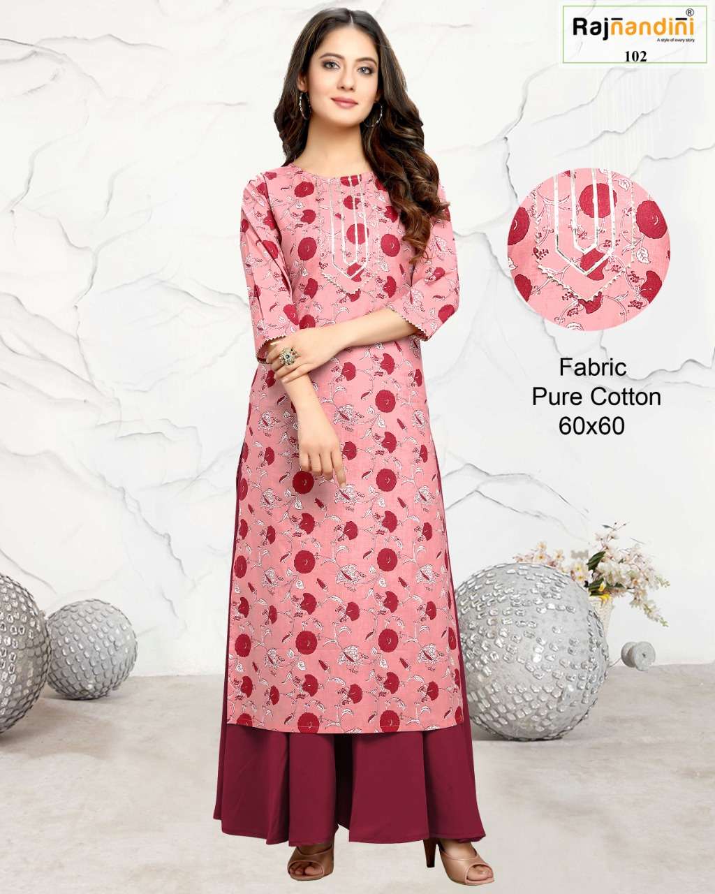 PRINT VOL-20 BY RAJNANDINI DESIGNER STYLISH FANCY COLORFUL BEAUTIFUL PARTY WEAR & ETHNIC WEAR COLLECTION PURE COTTON PRINT KURTIS AT WHOLESALE PRICE