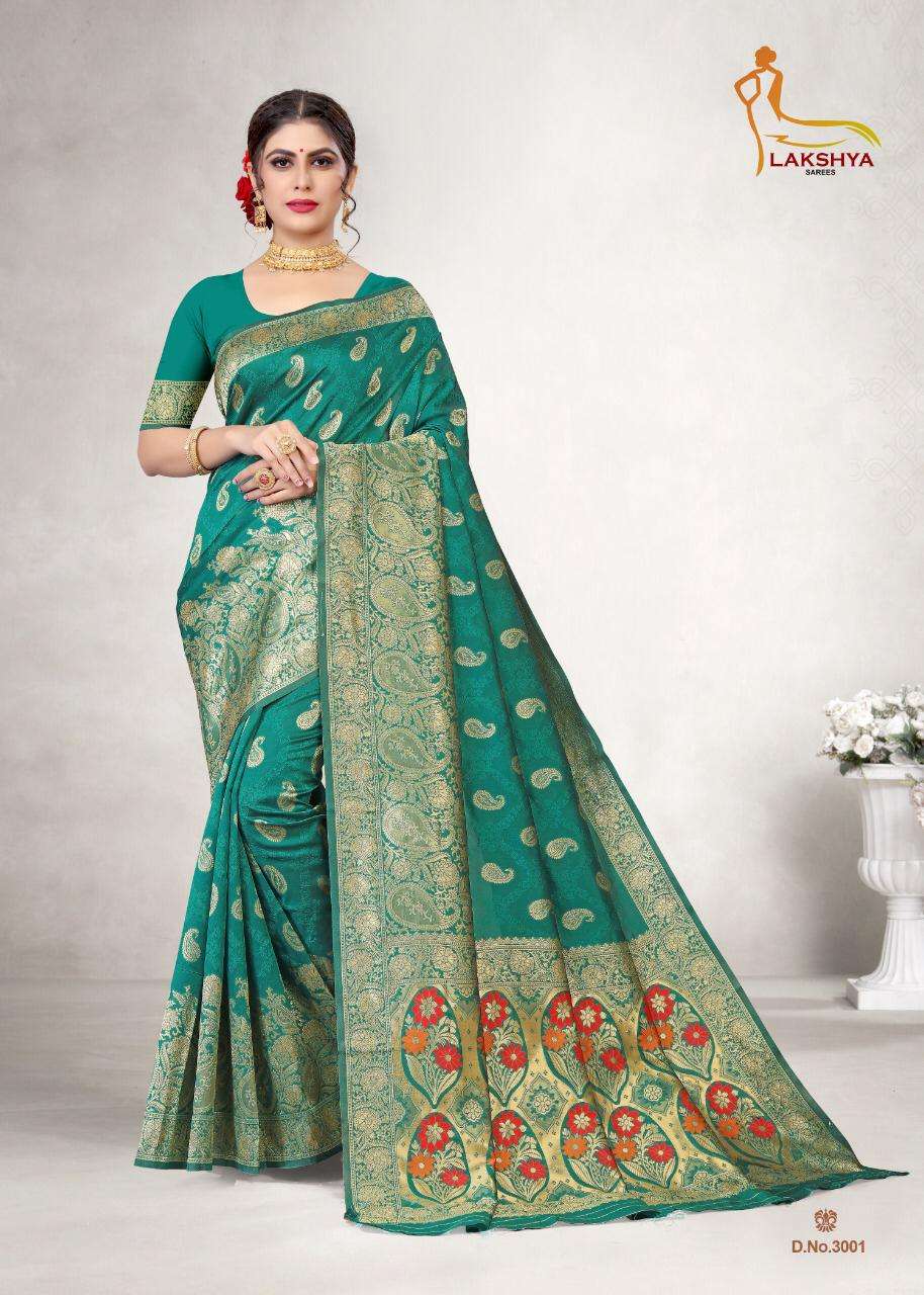 VIDYA VOL-3 BY LAKSHYA 3001 TO 3005 SERIES DESIGNER STYLISH FANCY COLORFUL BEAUTIFUL PARTY WEAR & ETHNIC WEAR COLLECTION JACQUARD SILK KURTIS AT WHOLESALE PRICE