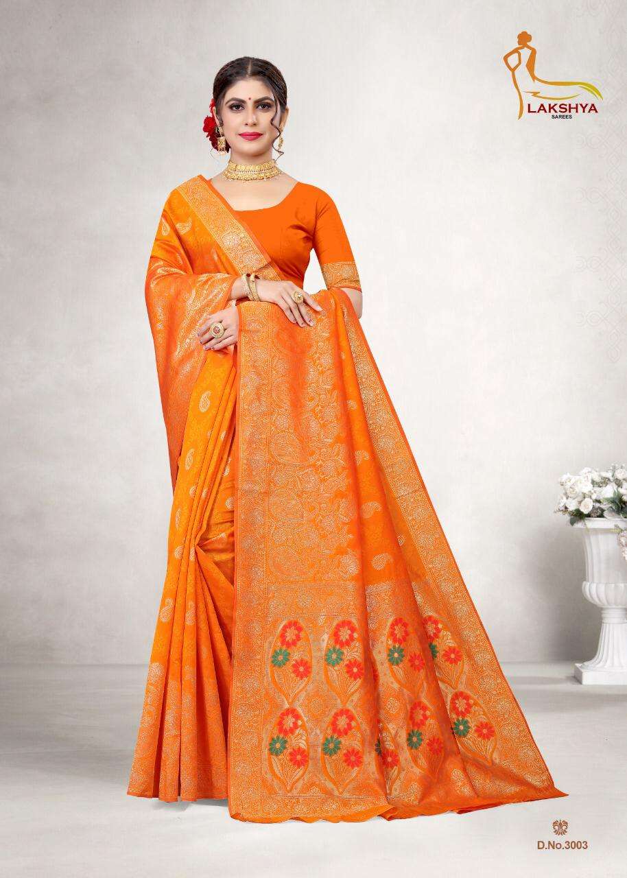 VIDYA VOL-3 BY LAKSHYA 3001 TO 3005 SERIES DESIGNER STYLISH FANCY COLORFUL BEAUTIFUL PARTY WEAR & ETHNIC WEAR COLLECTION JACQUARD SILK KURTIS AT WHOLESALE PRICE