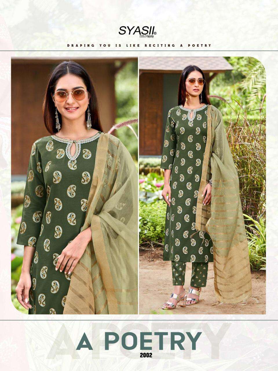 FLORENCE BY SYASII 2001 TO 2006 SERIES BEAUTIFUL SUITS COLORFUL STYLISH FANCY CASUAL WEAR & ETHNIC WEAR SILK SLUB DRESSES AT WHOLESALE PRICE