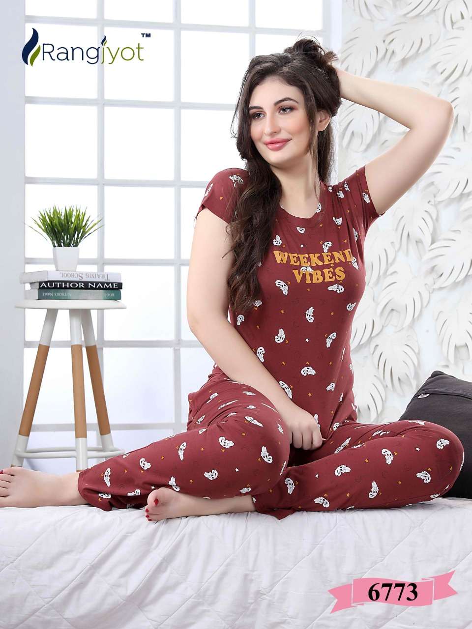 NIGHT DRESS VOL-1 BY RANGHYOT FASHION 6771 TO 6778 SERIES BEAUTIFUL STYLISH FANCY COLORFUL CASUAL WEAR & ETHNIC WEAR COTTON HOSIERY NIGHT SUITS AT WHOLESALE PRICE