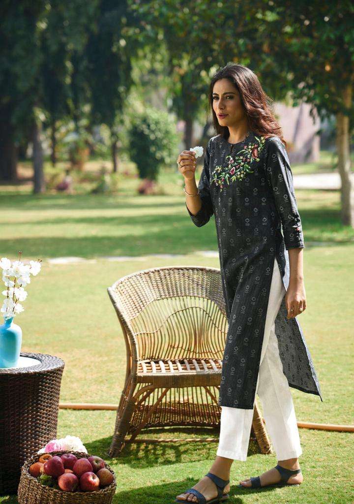 BASIL VOL-2 BY FOUR BUTTONS 3161 TO 3168 SERIES DESIGNER STYLISH FANCY COLORFUL BEAUTIFUL PARTY WEAR & ETHNIC WEAR COLLECTION PURE COTTON EMBROIDERY KURTIS AT WHOLESALE PRICE