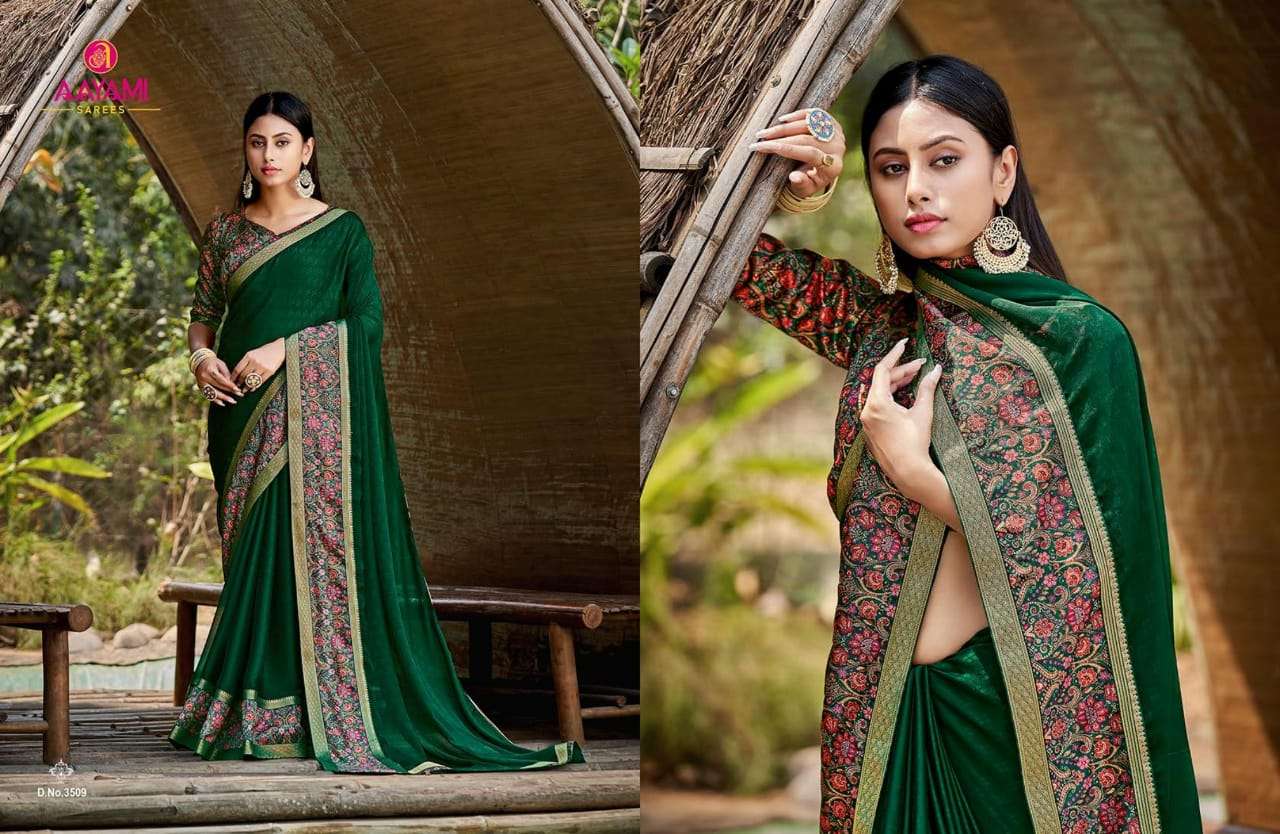 SAKSHI BY AAYAMI 3501 TO 3516 SERIES INDIAN TRADITIONAL WEAR COLLECTION BEAUTIFUL STYLISH FANCY COLORFUL PARTY WEAR & OCCASIONAL WEAR GEORGETTE SAREES AT WHOLESALE PRICE