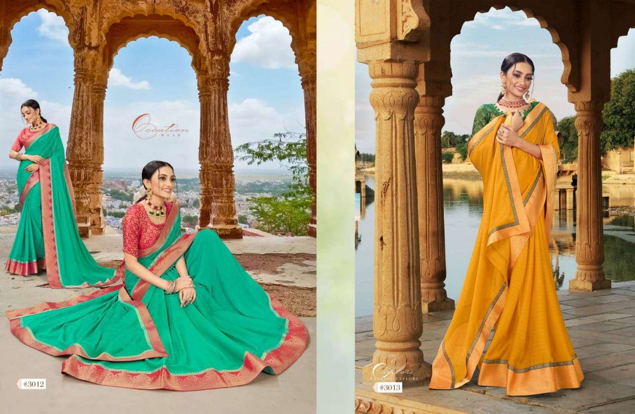 SHRINGAR BY AAYAMI 3001 TO 3014 SERIES INDIAN TRADITIONAL WEAR COLLECTION BEAUTIFUL STYLISH FANCY COLORFUL PARTY WEAR & OCCASIONAL WEAR GEORGETTE SAREES AT WHOLESALE PRICE