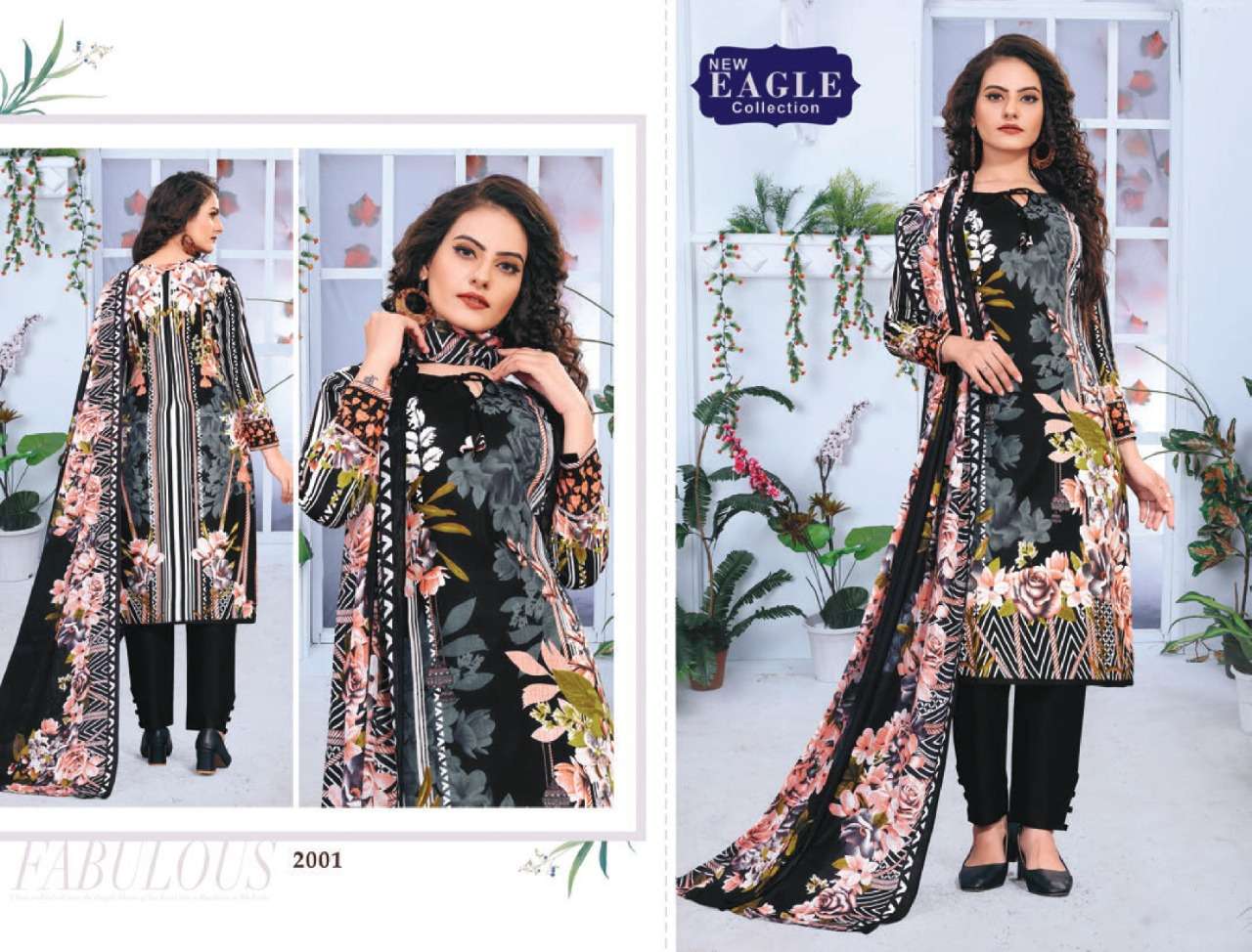 INAYA VOL-2 BY NEW EAGLE COLLECTION 2001 TO 2010 SERIES BEAUTIFUL SUITS COLORFUL STYLISH FANCY CASUAL WEAR & ETHNIC WEAR KARACHI COTTON DRESSES AT WHOLESALE PRICE
