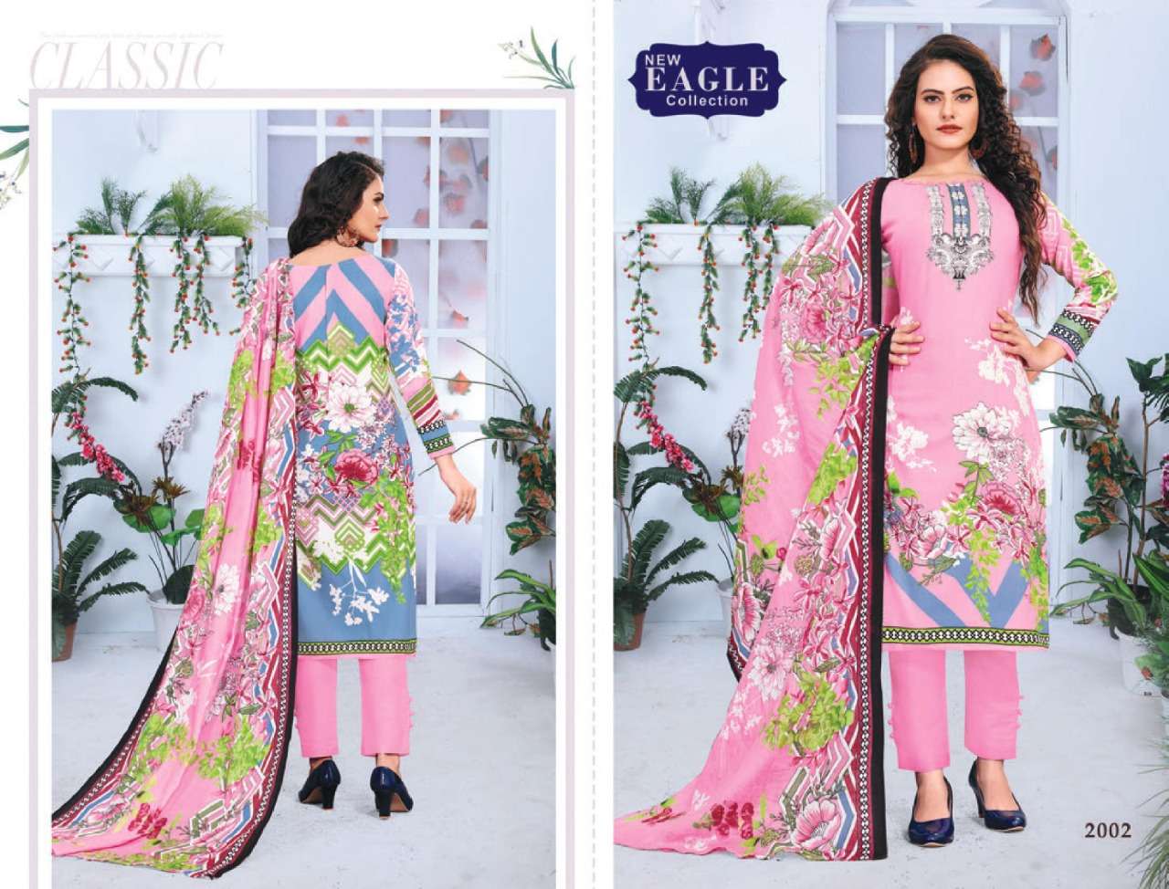 INAYA VOL-2 BY NEW EAGLE COLLECTION 2001 TO 2010 SERIES BEAUTIFUL SUITS COLORFUL STYLISH FANCY CASUAL WEAR & ETHNIC WEAR KARACHI COTTON DRESSES AT WHOLESALE PRICE