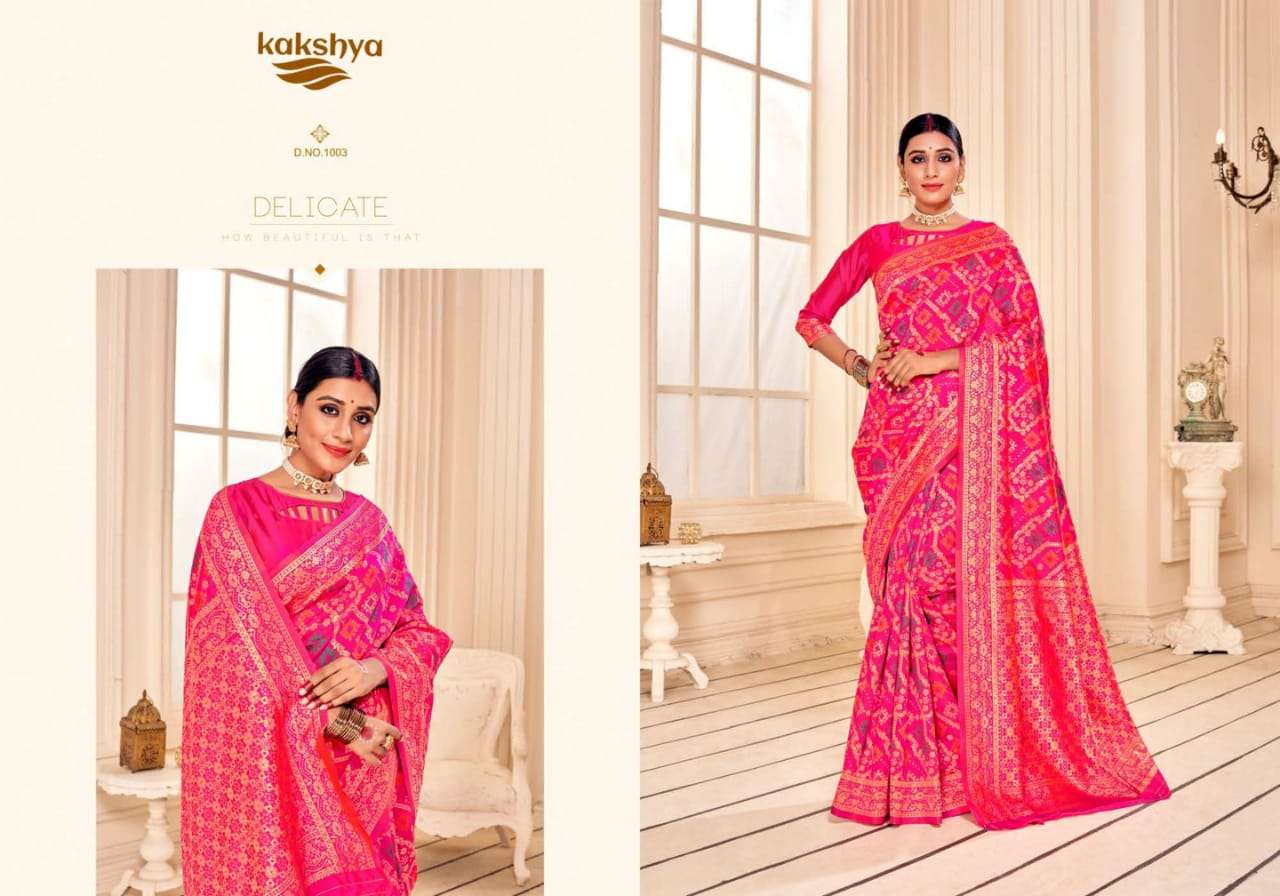 MADHURI BY KAKSHYA 1001 TO 1006 SERIES INDIAN TRADITIONAL WEAR COLLECTION BEAUTIFUL STYLISH FANCY COLORFUL PARTY WEAR & OCCASIONAL WEAR SOFT COTTON SAREES AT WHOLESALE PRICE