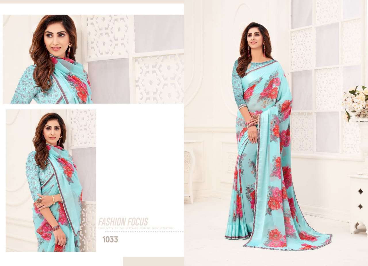APSARA VOL-4 BY ALVEERA 1029 TO 1036 SERIES INDIAN TRADITIONAL WEAR COLLECTION BEAUTIFUL STYLISH FANCY COLORFUL PARTY WEAR & OCCASIONAL WEAR GEORGETTE PRINT SAREES AT WHOLESALE PRICE