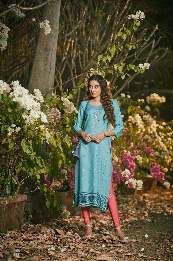 GLAMOUR BY 1 LOVE 001 TO 008 SERIES DESIGNER STYLISH FANCY COLORFUL BEAUTIFUL PARTY WEAR & ETHNIC WEAR COLLECTION PREMIUM RAYON KURTIS AT WHOLESALE PRICE