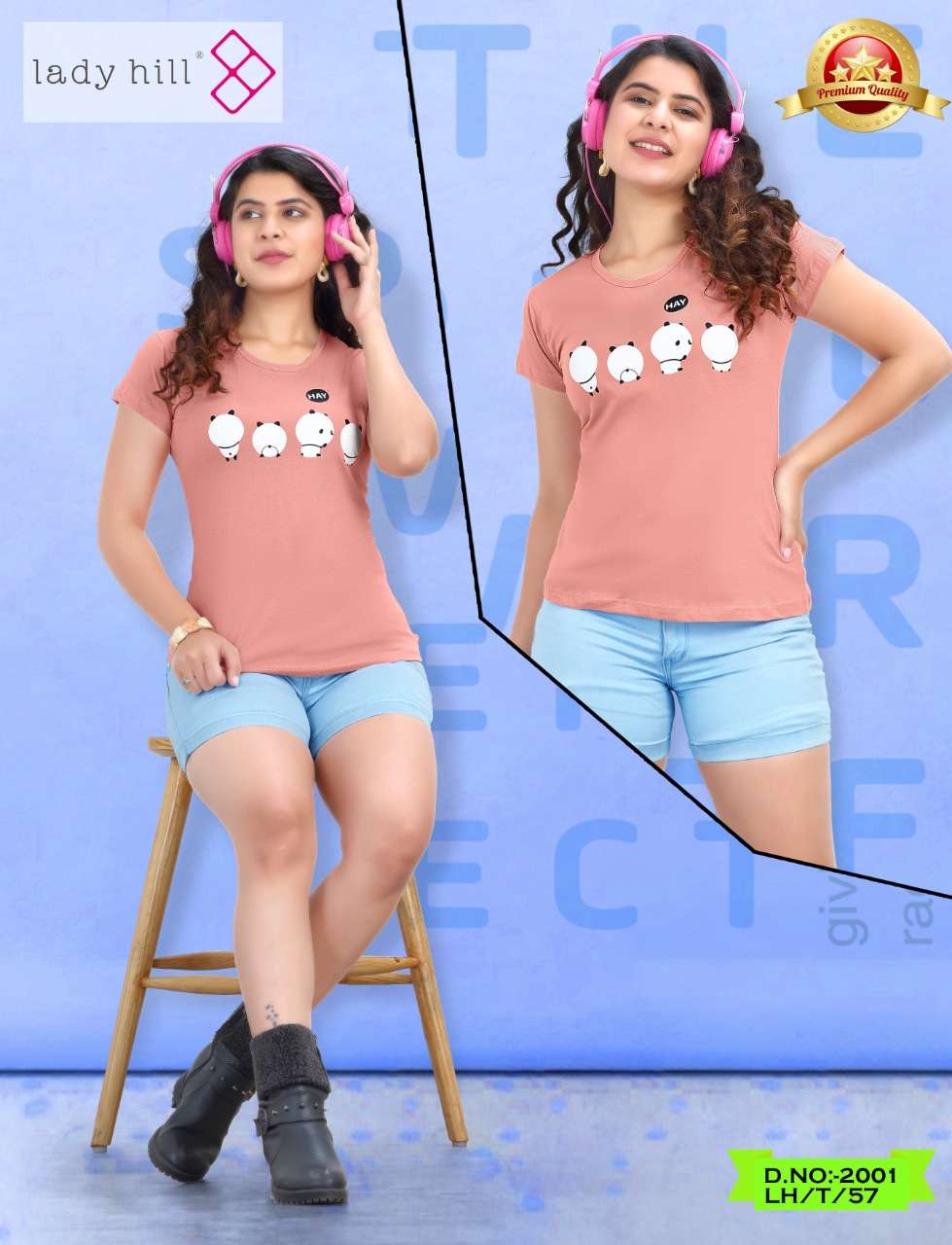 LADY HILL 2001 COLOURS BY LADY HILL 2001-A TO 2001-H SERIES DESIGNER STYLISH FANCY COLORFUL BEAUTIFUL PARTY WEAR & ETHNIC WEAR COLLECTION HOSIERY COTTON TOPS AT WHOLESALE PRICE