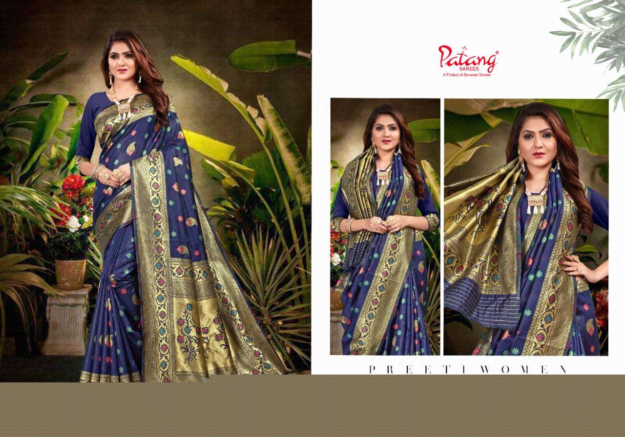 SHRADDHA BY PATANG SAREES 1261 TO 1268 SERIES INDIAN TRADITIONAL WEAR COLLECTION BEAUTIFUL STYLISH FANCY COLORFUL PARTY WEAR & OCCASIONAL WEAR SILK SAREES AT WHOLESALE PRICE