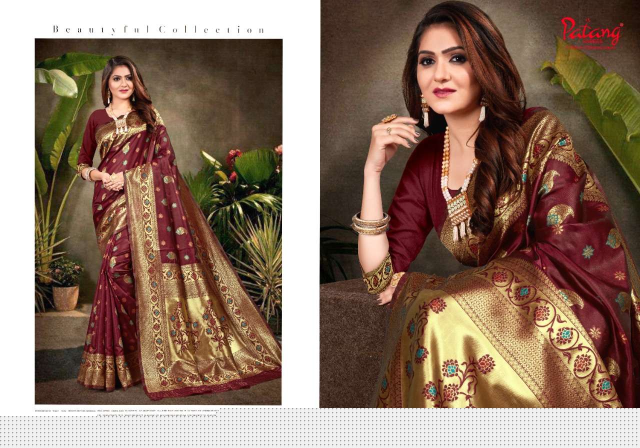 SHRADDHA BY PATANG SAREES 1261 TO 1268 SERIES INDIAN TRADITIONAL WEAR COLLECTION BEAUTIFUL STYLISH FANCY COLORFUL PARTY WEAR & OCCASIONAL WEAR SILK SAREES AT WHOLESALE PRICE