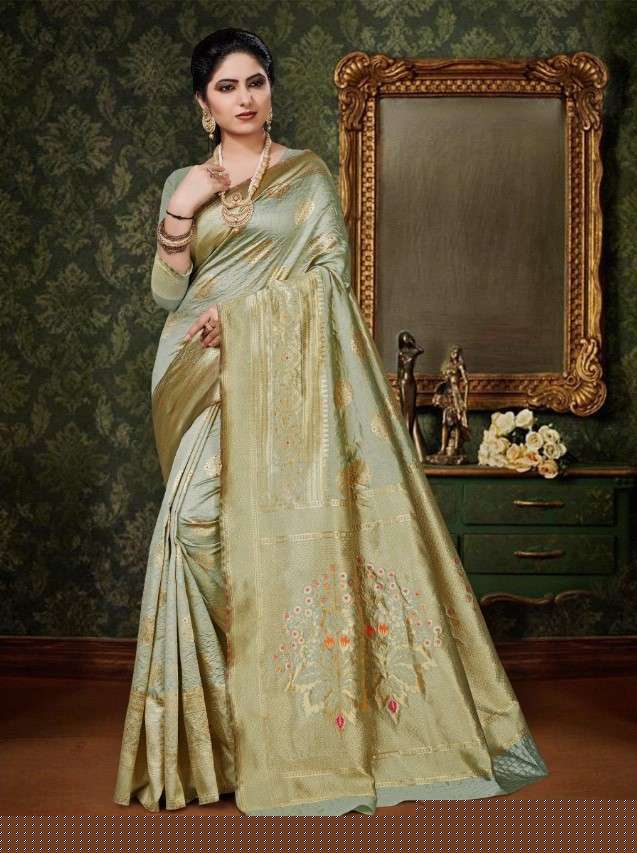 PARINEETI BY PATANG SAREES 601 TO 608 SERIES INDIAN TRADITIONAL WEAR COLLECTION BEAUTIFUL STYLISH FANCY COLORFUL PARTY WEAR & OCCASIONAL WEAR SILK SAREES AT WHOLESALE PRICE