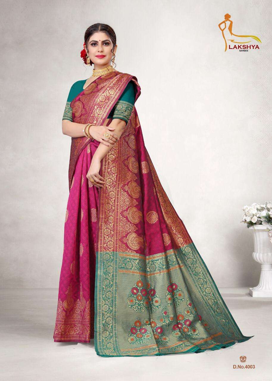 VIDYA VOL-4 BY LAKSHYA 4001 TO 4005 SERIES DESIGNER STYLISH FANCY COLORFUL BEAUTIFUL PARTY WEAR & ETHNIC WEAR COLLECTION JACQUARD SILK KURTIS AT WHOLESALE PRICE