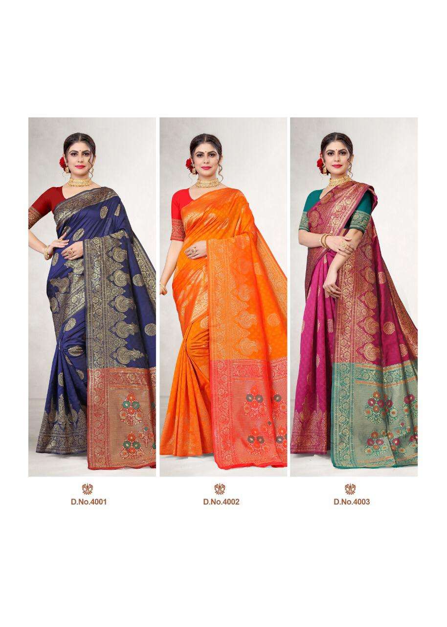VIDYA VOL-4 BY LAKSHYA 4001 TO 4005 SERIES DESIGNER STYLISH FANCY COLORFUL BEAUTIFUL PARTY WEAR & ETHNIC WEAR COLLECTION JACQUARD SILK KURTIS AT WHOLESALE PRICE