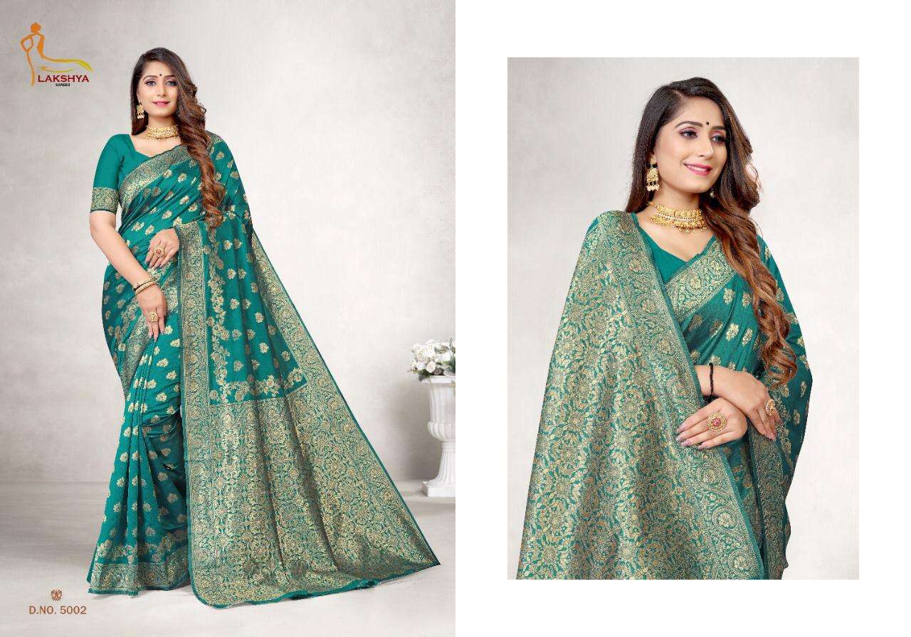 VIDYA VOL-5 BY LAKSHYA 5001 TO 5005 SERIES DESIGNER STYLISH FANCY COLORFUL BEAUTIFUL PARTY WEAR & ETHNIC WEAR COLLECTION JACQUARD SILK KURTIS AT WHOLESALE PRICE