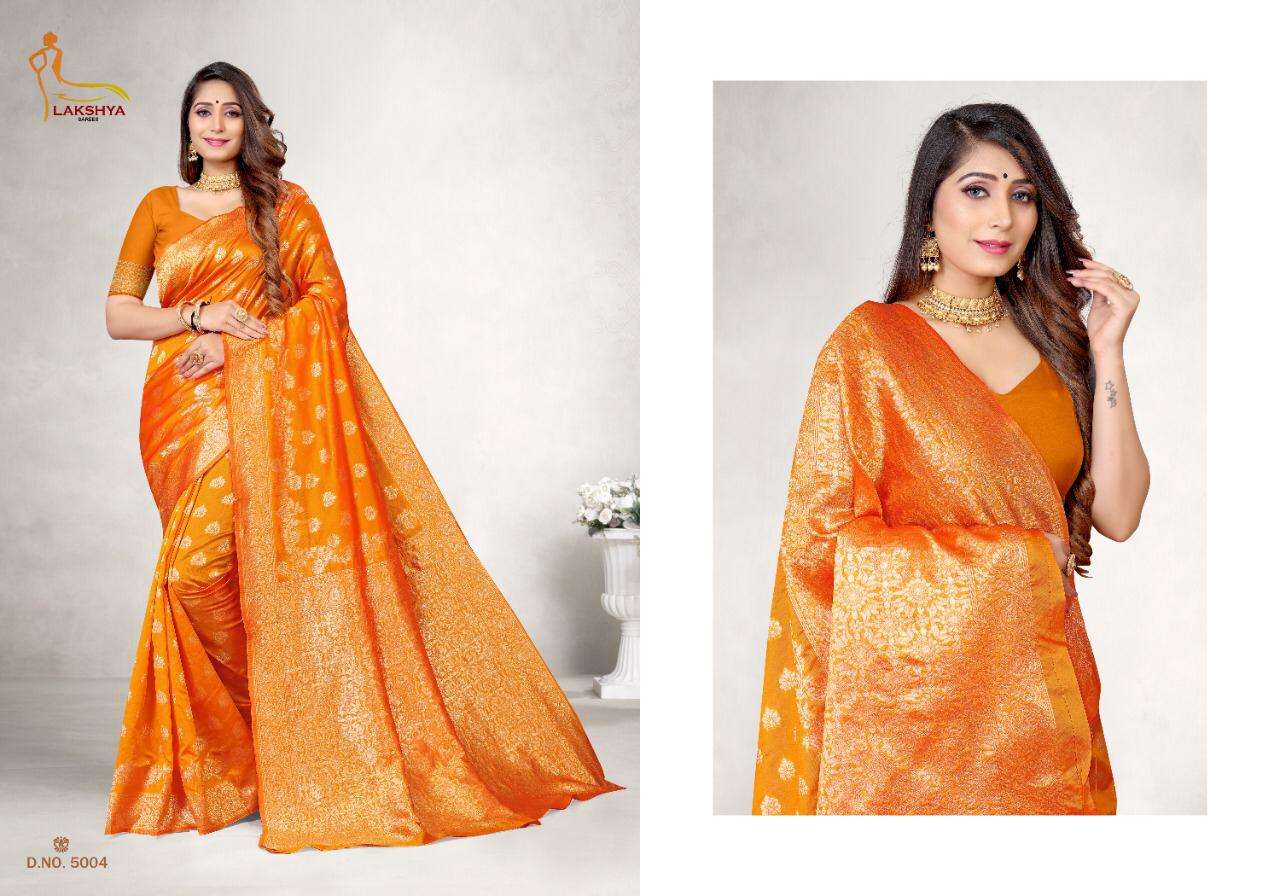 VIDYA VOL-5 BY LAKSHYA 5001 TO 5005 SERIES DESIGNER STYLISH FANCY COLORFUL BEAUTIFUL PARTY WEAR & ETHNIC WEAR COLLECTION JACQUARD SILK KURTIS AT WHOLESALE PRICE