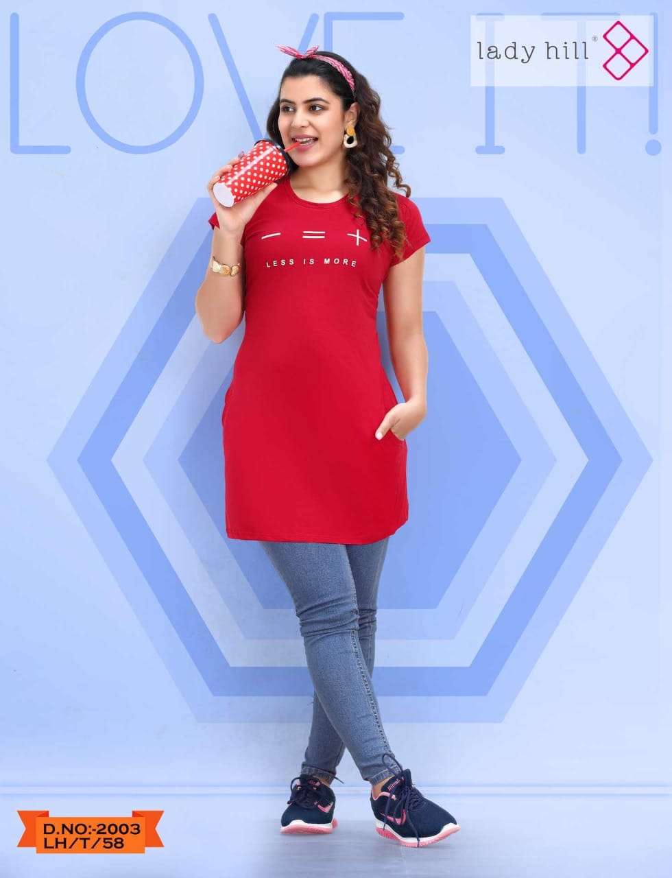 LADY HILL 2003 COLOURS BY LADY HILL 2003-A TO 20031-F SERIES DESIGNER STYLISH FANCY COLORFUL BEAUTIFUL PARTY WEAR & ETHNIC WEAR COLLECTION HOSIERY COTTON TOPS AT WHOLESALE PRICE
