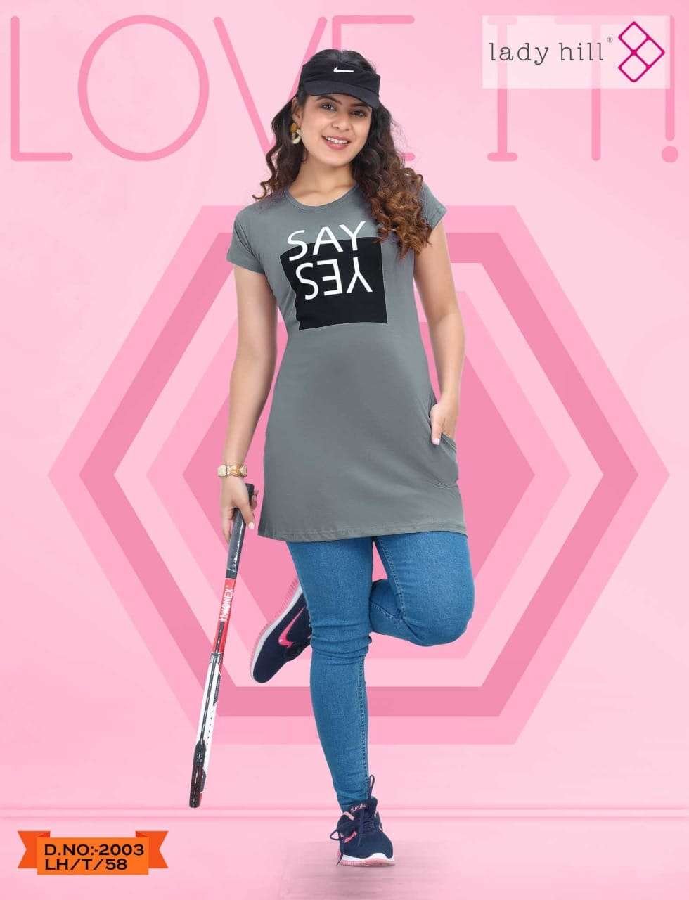 LADY HILL 2003 COLOURS BY LADY HILL 2003-A TO 20031-F SERIES DESIGNER STYLISH FANCY COLORFUL BEAUTIFUL PARTY WEAR & ETHNIC WEAR COLLECTION HOSIERY COTTON TOPS AT WHOLESALE PRICE
