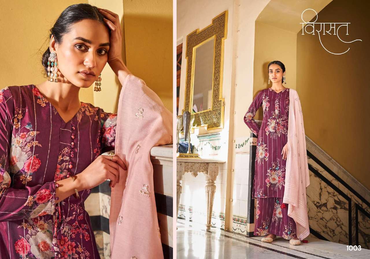 RANG BY VIRASAT 1001 TO 1006 SERIES BEAUTIFUL SUITS COLORFUL STYLISH FANCY CASUAL WEAR & ETHNIC WEAR FANCY DRESSES AT WHOLESALE PRICE