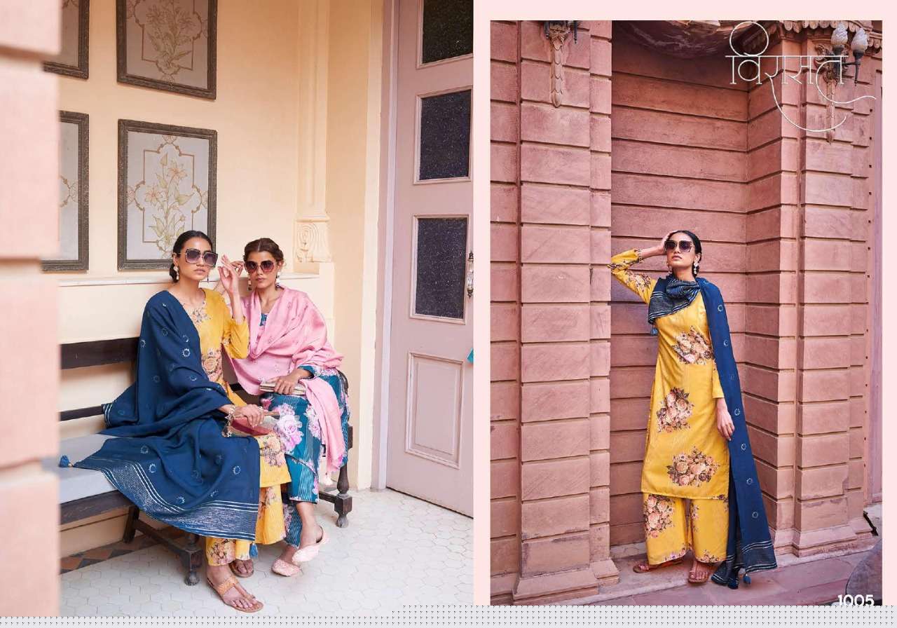 RANG BY VIRASAT 1001 TO 1006 SERIES BEAUTIFUL SUITS COLORFUL STYLISH FANCY CASUAL WEAR & ETHNIC WEAR FANCY DRESSES AT WHOLESALE PRICE