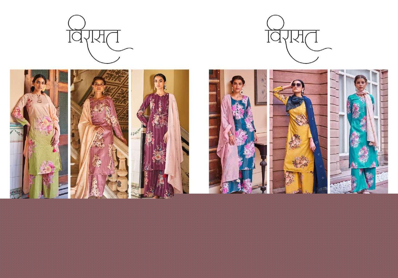 RANG BY VIRASAT 1001 TO 1006 SERIES BEAUTIFUL SUITS COLORFUL STYLISH FANCY CASUAL WEAR & ETHNIC WEAR FANCY DRESSES AT WHOLESALE PRICE