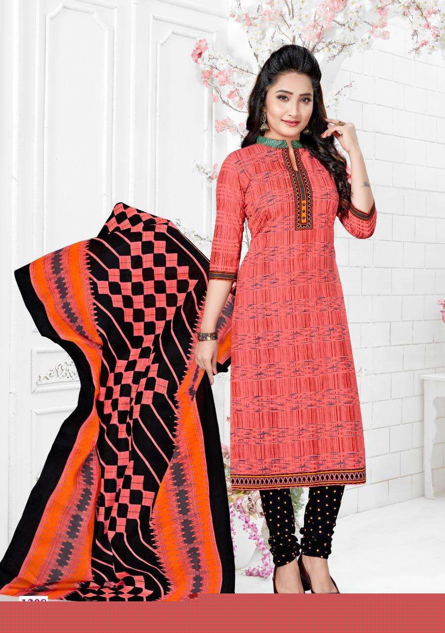 HEENA VOL-13 BY COTTON PLUSE 1301 TO 1312 SERIES BEAUTIFUL SUITS COLORFUL STYLISH FANCY CASUAL WEAR & ETHNIC WEAR PURE COTTON DRESSES AT WHOLESALE PRICE