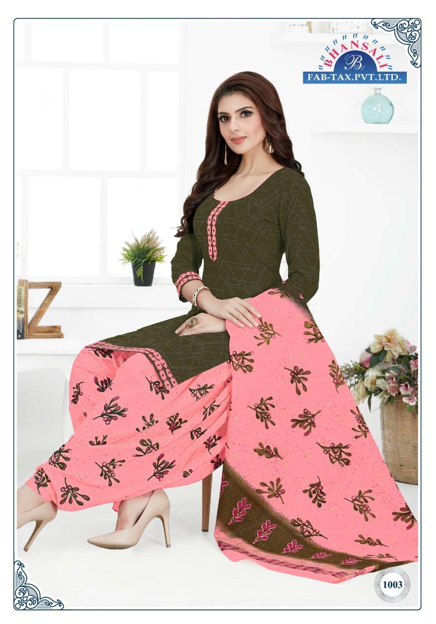 AASMA VOL-10 BY BHANSALI FAB 1001 TO 1015 SERIES BEAUTIFUL SUITS COLORFUL STYLISH FANCY CASUAL WEAR & ETHNIC WEAR PURE COTTON DRESSES AT WHOLESALE PRICE