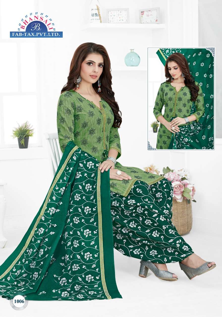 AASMA VOL-10 BY BHANSALI FAB 1001 TO 1015 SERIES BEAUTIFUL SUITS COLORFUL STYLISH FANCY CASUAL WEAR & ETHNIC WEAR PURE COTTON DRESSES AT WHOLESALE PRICE