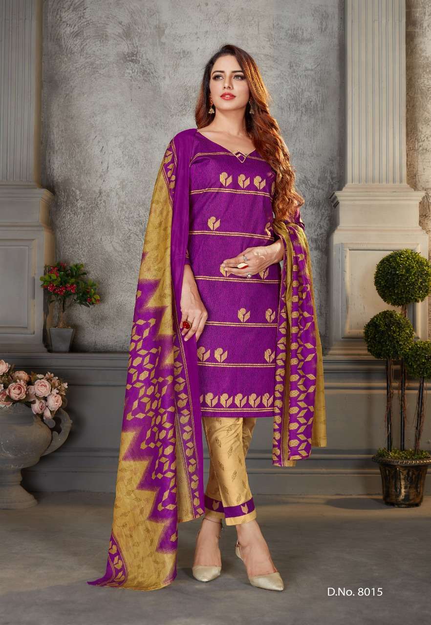 LAADKI VOL-8 BY SC 8001 TO 8016 SERIES BEAUTIFUL SUITS COLORFUL STYLISH FANCY CASUAL WEAR & ETHNIC WEAR PURE COTTON PRINT DRESSES AT WHOLESALE PRICE