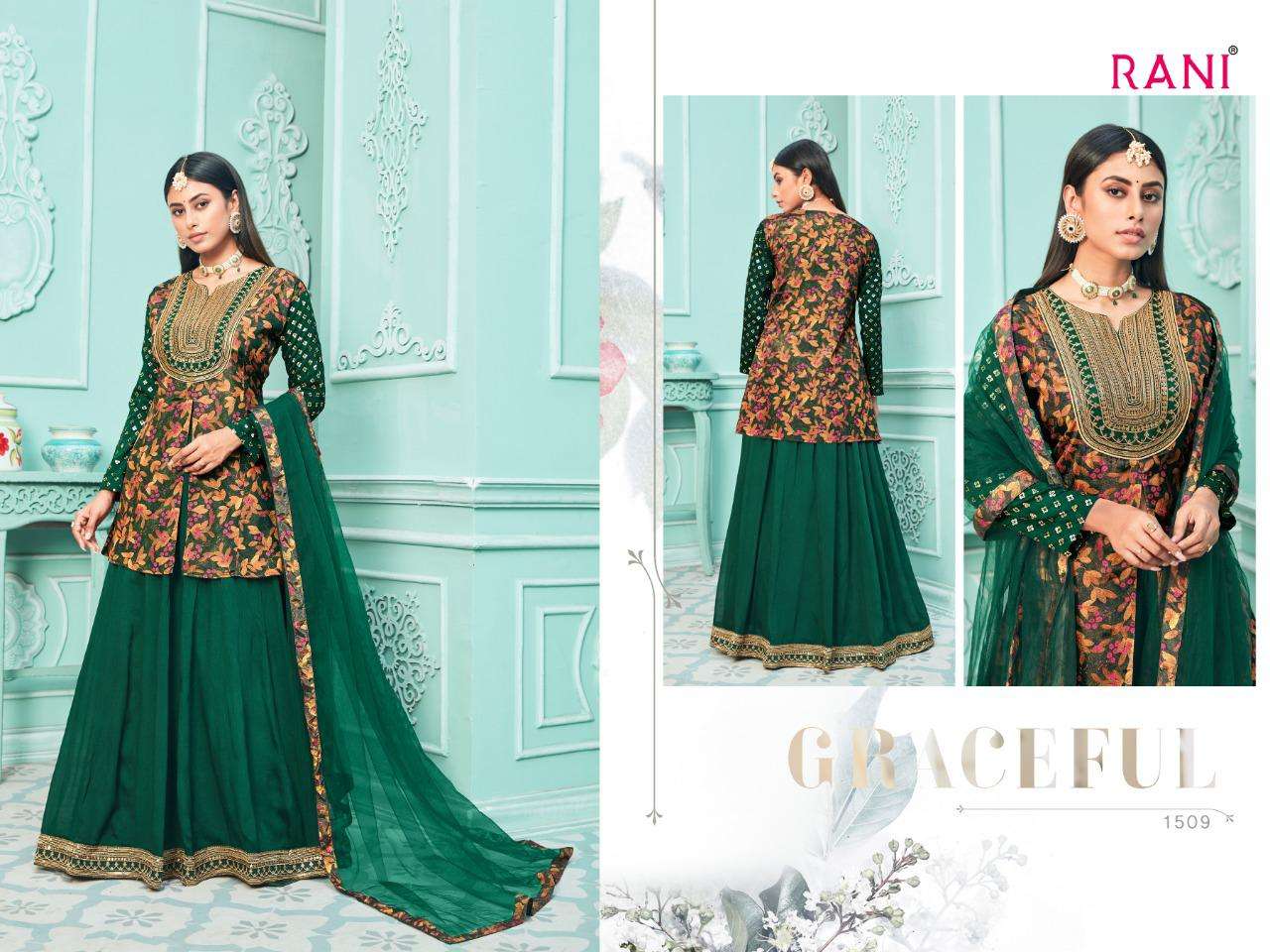NAJMA VOL-2 BY RANI TRENDZ 1506 TO 1509 SERIES BEAUTIFUL SUITS COLORFUL STYLISH FANCY CASUAL WEAR & ETHNIC WEAR SILK DIGITAL PRINT DRESSES AT WHOLESALE PRICE