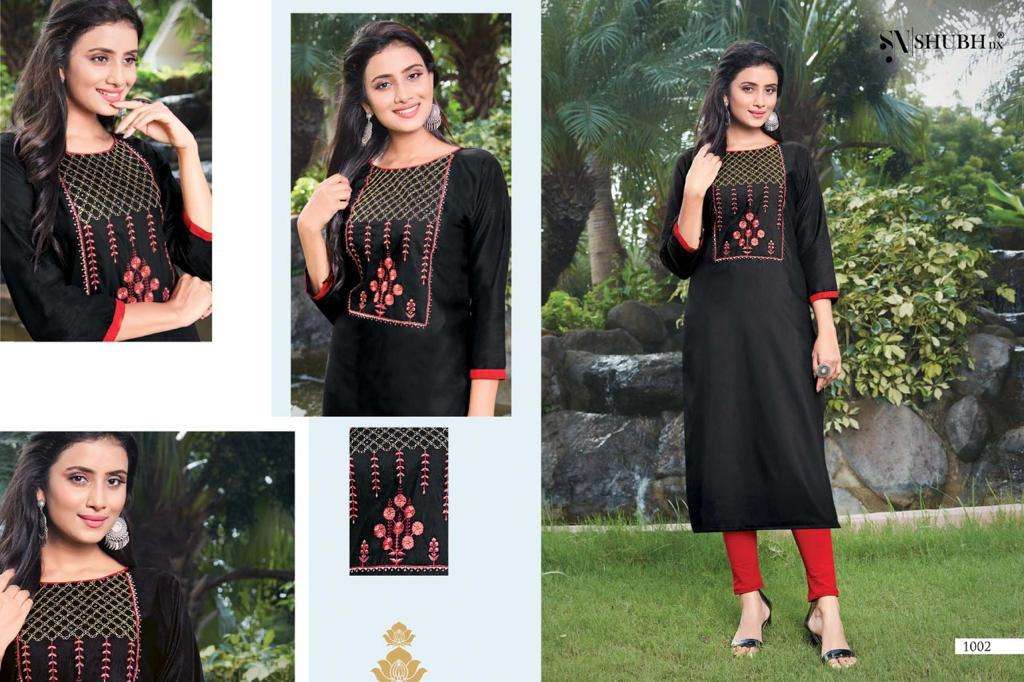 NACH BALIYE VOL-2 BY SHUBH NX 1001 TO 1006 SERIES DESIGNER STYLISH FANCY COLORFUL BEAUTIFUL PARTY WEAR & ETHNIC WEAR COLLECTION VISCOSE SLUB EMBROIDERY KURTIS AT WHOLESALE PRICE