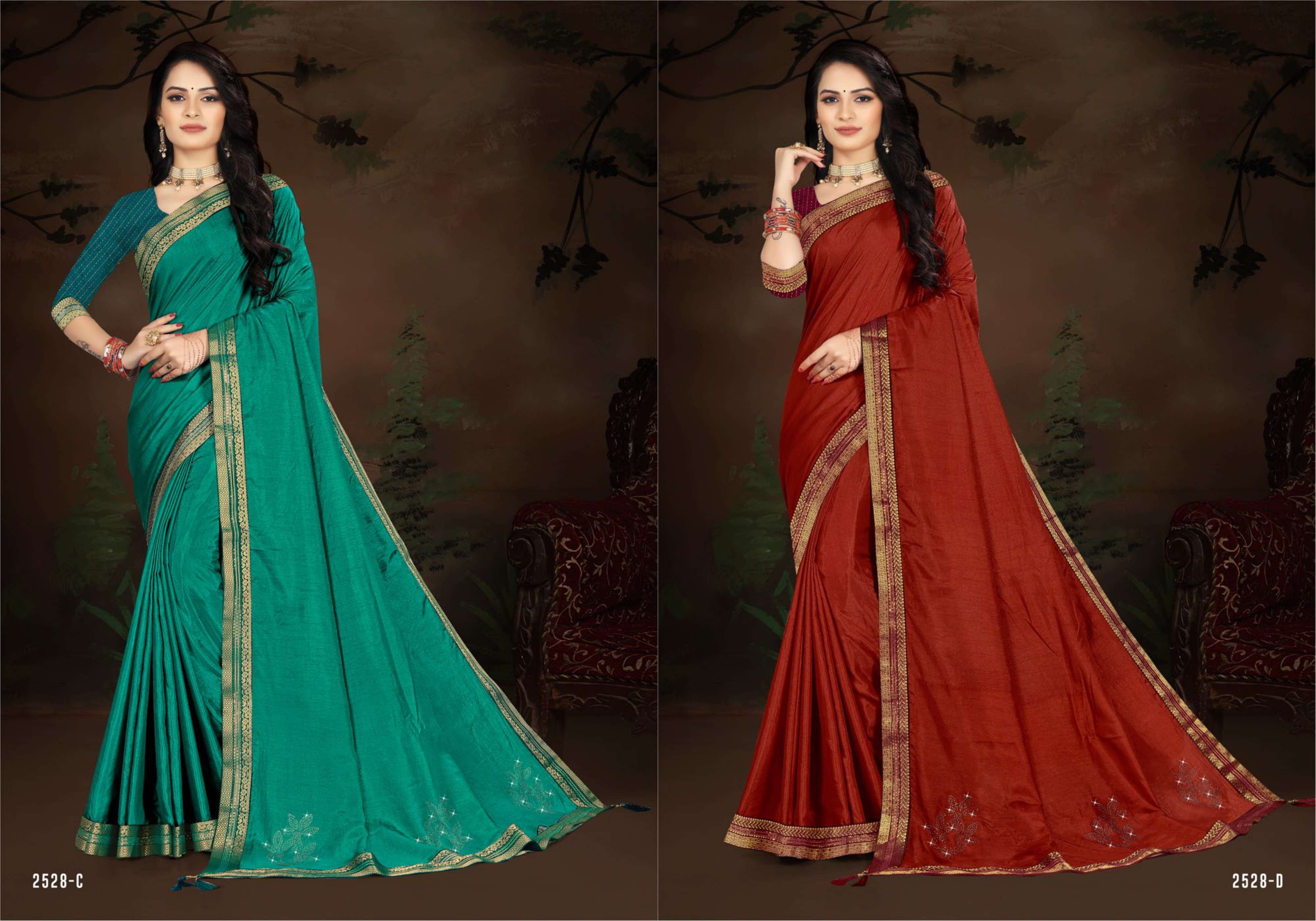 KESAR FALOODA BY INDIAN WOMEN 2528-A TO 2528-H SERIES INDIAN TRADITIONAL WEAR COLLECTION BEAUTIFUL STYLISH FANCY COLORFUL PARTY WEAR & OCCASIONAL WEAR DOLA SILK SAREES AT WHOLESALE PRICE