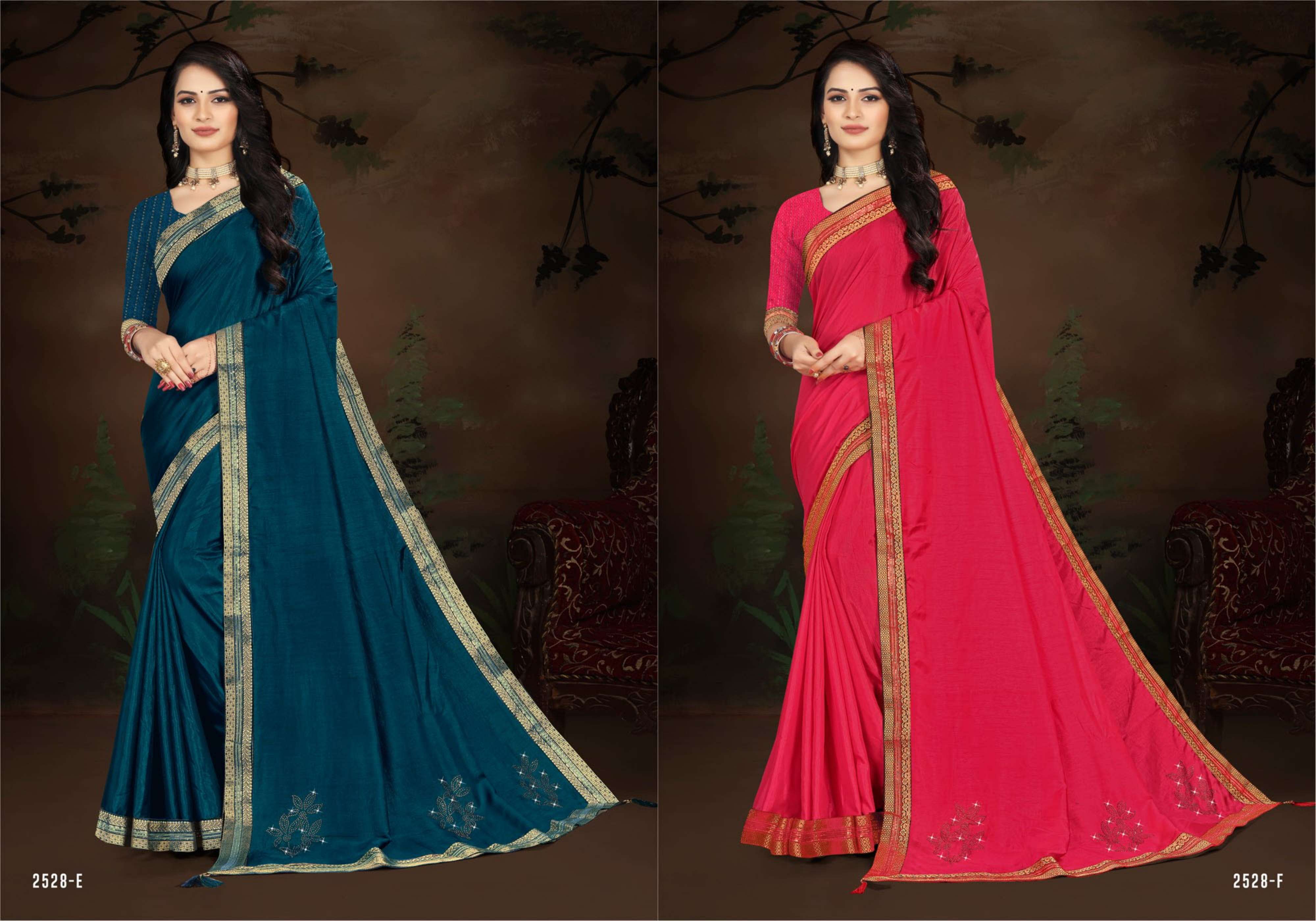 KESAR FALOODA BY INDIAN WOMEN 2528-A TO 2528-H SERIES INDIAN TRADITIONAL WEAR COLLECTION BEAUTIFUL STYLISH FANCY COLORFUL PARTY WEAR & OCCASIONAL WEAR DOLA SILK SAREES AT WHOLESALE PRICE