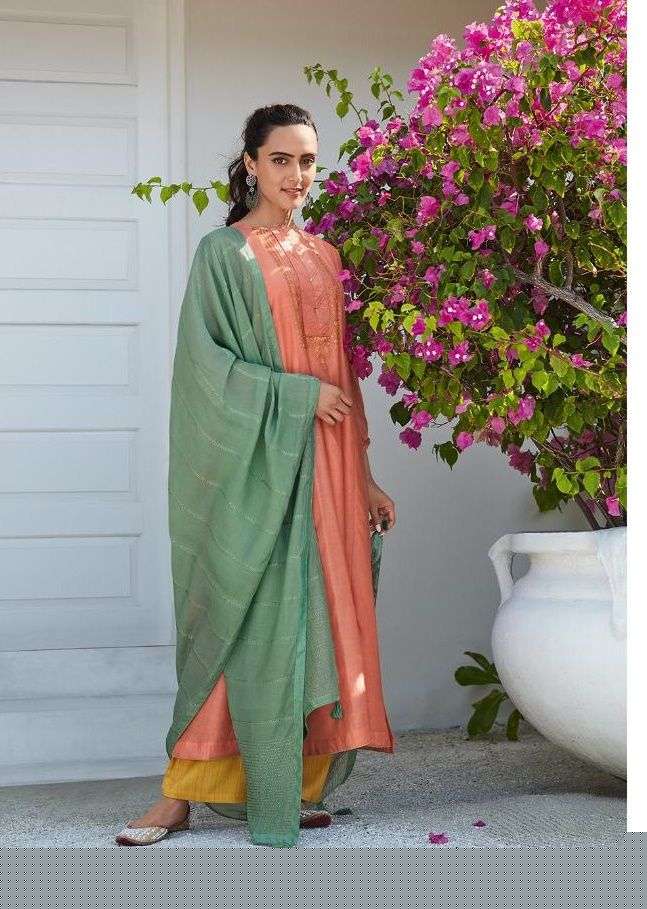 ZIA BY VARSHA FASHION 21 TO 26 SERIES BEAUTIFUL SUITS COLORFUL STYLISH FANCY CASUAL WEAR & ETHNIC WEAR MUSLIN EMBROIDERED DRESSES AT WHOLESALE PRICE