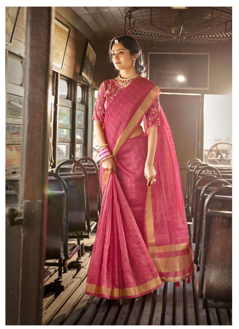 INDIAN BEAUTY BY LIFESTYLE 73801 TO 73806 SERIES INDIAN TRADITIONAL WEAR COLLECTION BEAUTIFUL STYLISH FANCY COLORFUL PARTY WEAR & OCCASIONAL WEAR COTTON JARI SAREES AT WHOLESALE PRICE