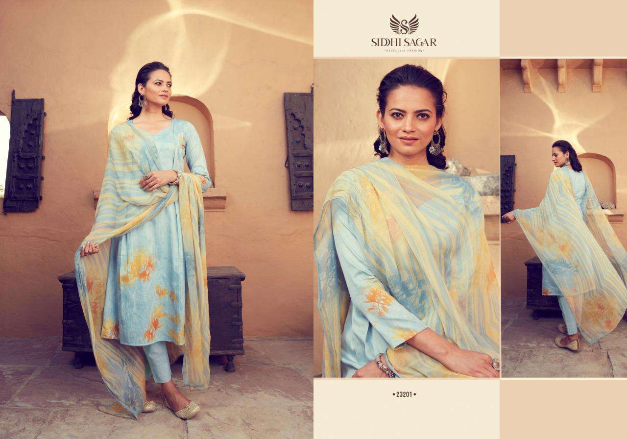 YUKTA BY SIDDHI SAGAR 23201 TO 23208 SERIES BEAUTIFUL SUITS COLORFUL STYLISH FANCY CASUAL WEAR & ETHNIC WEAR JAM SATIN PRINT DRESSES AT WHOLESALE PRICE
