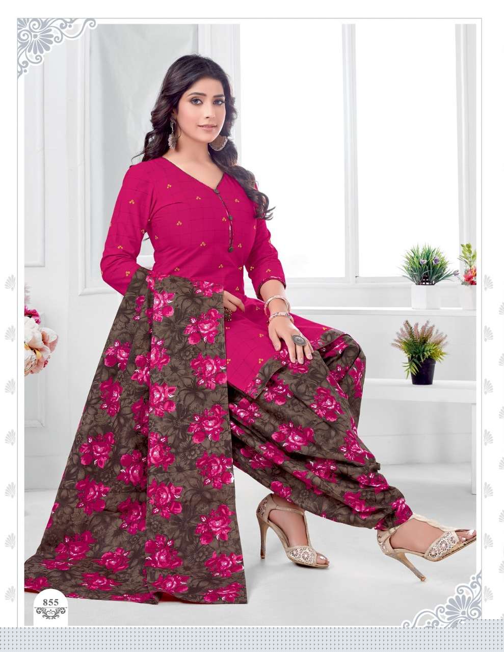 GEET PATIYALA VOL-8 BY KUBER 855 TO 867 SERIES BEAUTIFUL SUITS COLORFUL STYLISH FANCY CASUAL WEAR & ETHNIC WEAR PURE COTTON PRINT DRESSES AT WHOLESALE PRICE