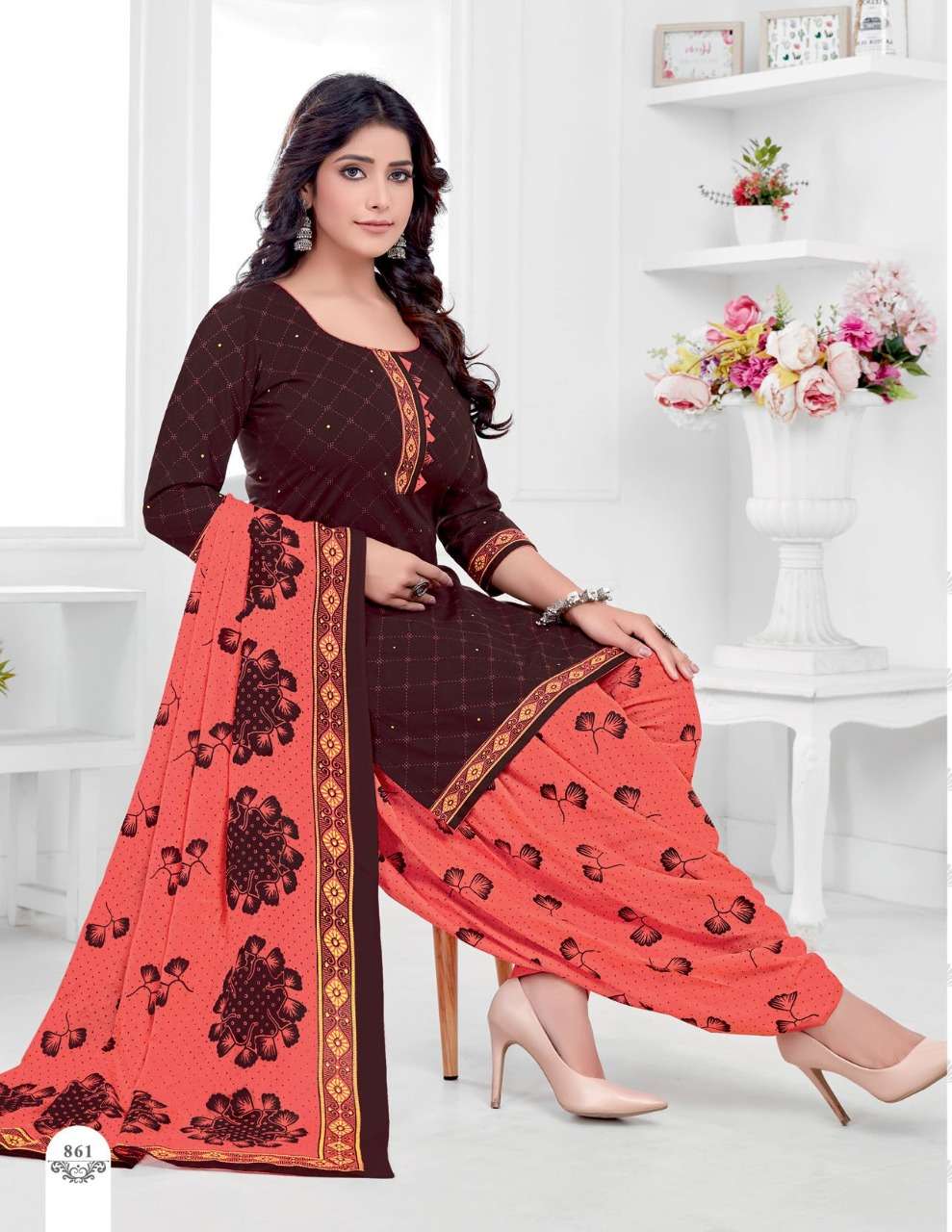 GEET PATIYALA VOL-8 BY KUBER 855 TO 867 SERIES BEAUTIFUL SUITS COLORFUL STYLISH FANCY CASUAL WEAR & ETHNIC WEAR PURE COTTON PRINT DRESSES AT WHOLESALE PRICE