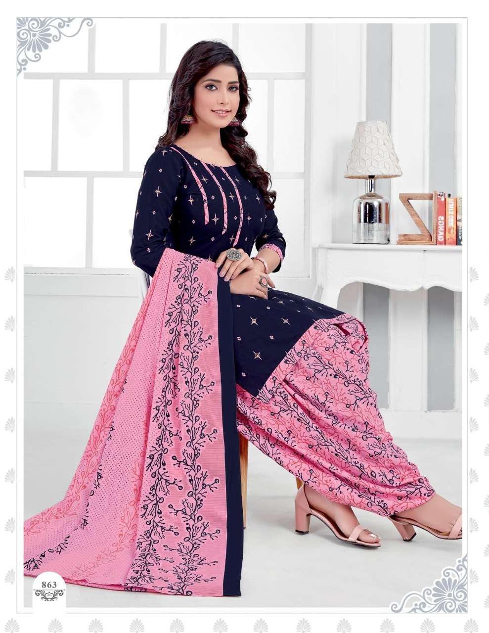 GEET PATIYALA VOL-8 BY KUBER 855 TO 867 SERIES BEAUTIFUL SUITS COLORFUL STYLISH FANCY CASUAL WEAR & ETHNIC WEAR PURE COTTON PRINT DRESSES AT WHOLESALE PRICE
