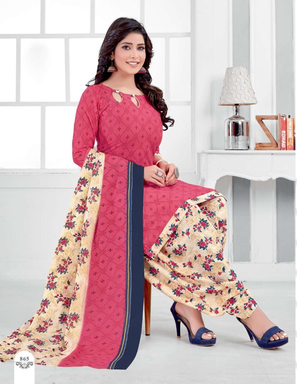GEET PATIYALA VOL-8 BY KUBER 855 TO 867 SERIES BEAUTIFUL SUITS COLORFUL STYLISH FANCY CASUAL WEAR & ETHNIC WEAR PURE COTTON PRINT DRESSES AT WHOLESALE PRICE