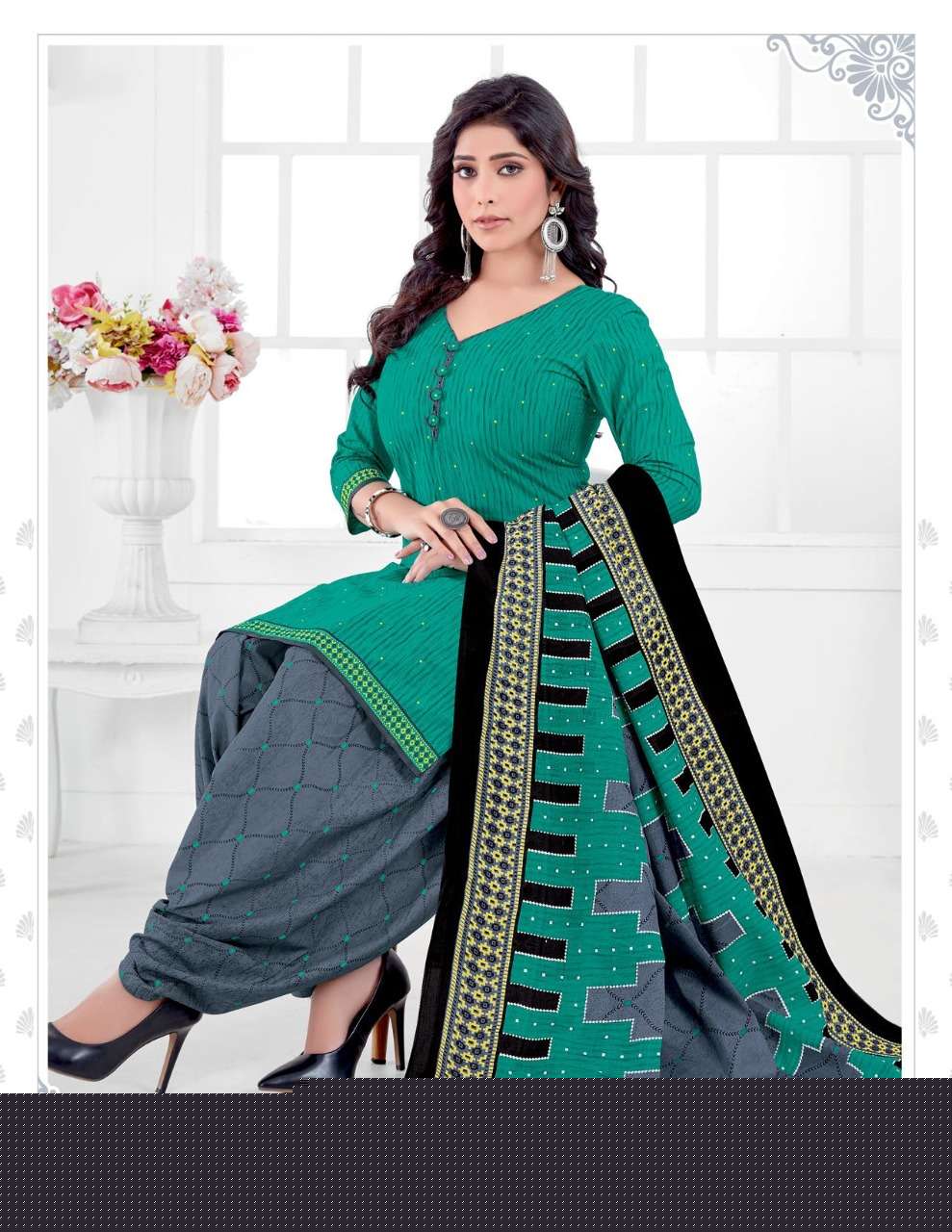 GEET PATIYALA VOL-8 BY KUBER 855 TO 867 SERIES BEAUTIFUL SUITS COLORFUL STYLISH FANCY CASUAL WEAR & ETHNIC WEAR PURE COTTON PRINT DRESSES AT WHOLESALE PRICE